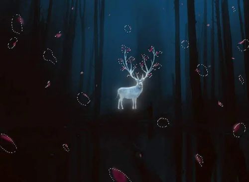 آموزش طراحی گوزن درخشان در فتوشاپ